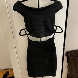 Elegant Black Off-Shoulder Dress